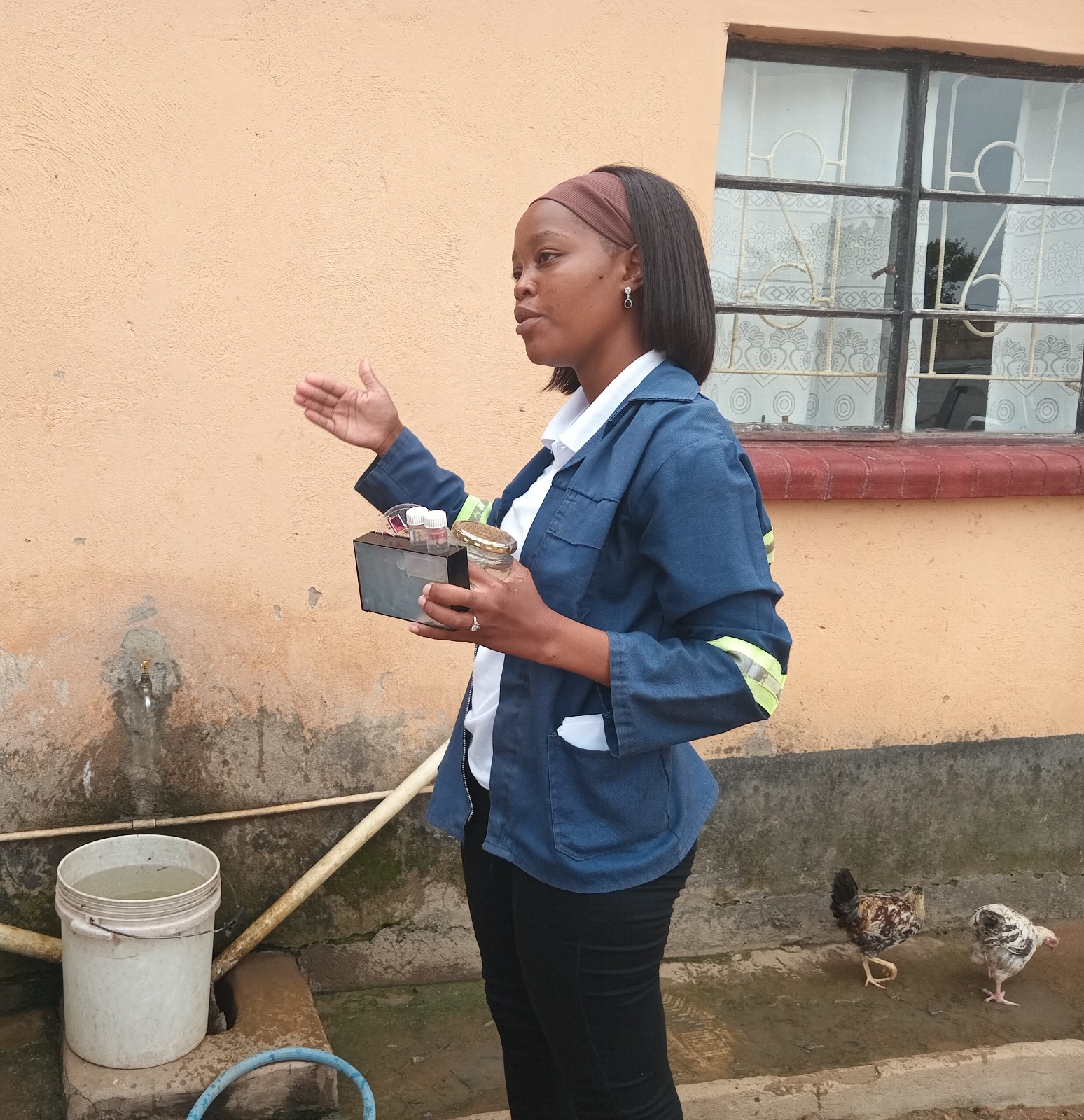 LpWSC conduct on-spot water quality checks